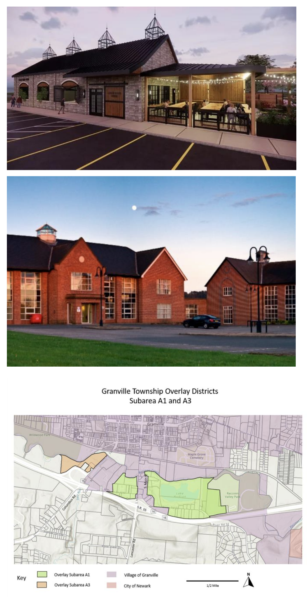 Spread from the Granville Township overlay zoning regulations